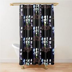 Kittie black rare spit (1) Shower Curtain