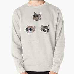 Cool Kitties Sticker-pack Pullover Sweatshirt