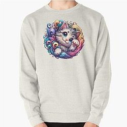Cute Kittie Pullover Sweatshirt