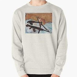Kalashnikov Kittie Ak-47 Gopnik cat Pullover Sweatshirt