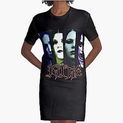 Kittie black rare spit Graphic T-Shirt Dress