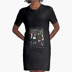 Kittie Black Rare Spit Classic Graphic T-Shirt Dress