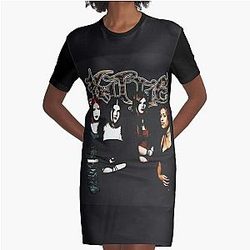 Kittie black rare spit Graphic T-Shirt Dress