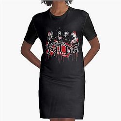 KITTIE BAND Graphic T-Shirt Dress