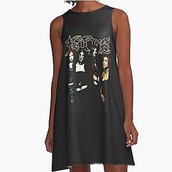 Kittie Black Rare Spit A-Line Dress