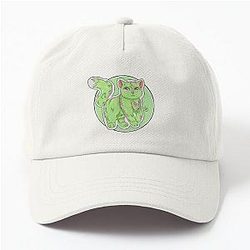 Green Heart Kittie Dad Hat