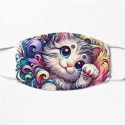 Cute Kittie Flat Mask
