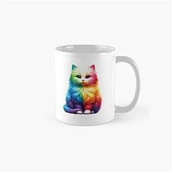 Colorful Rainbow Kittie  Classic Mug