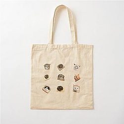 Bread Kitties Cotton Tote Bag