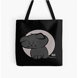Sad Kittie All Over Print Tote Bag
