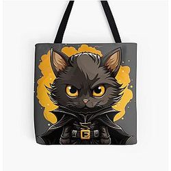 Kittie Batman All Over Print Tote Bag