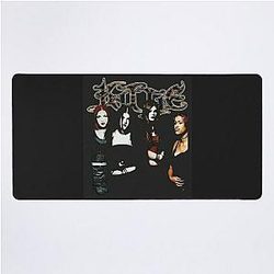 Kittie black rare spit Desk Mat