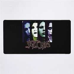 Kittie black rare spit Desk Mat