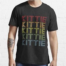 Kittie Name T Shirt - Kittie Vintage Retro Kittie Name Gift Item Tee Essential T-Shirt