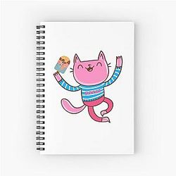 Summer Kittie Spiral Notebook