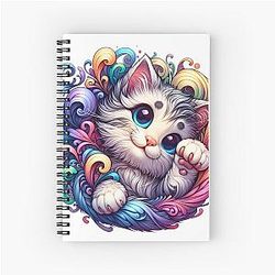 Cute Kittie Spiral Notebook