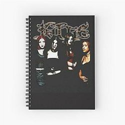 Kittie Black Rare Spit Spiral Notebook