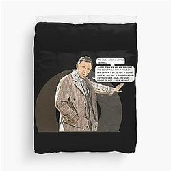 Knives Out - Doughnut Quote Duvet Cover