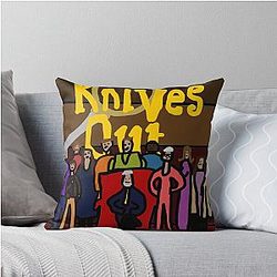 Knives Out Movie Poster Throw Pillow