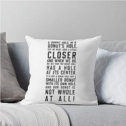 Benoit Donut Hole Speech Knives Out Throw Pillow