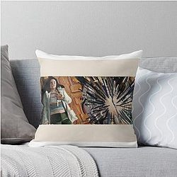 Knives Out Girl Throw Pillow