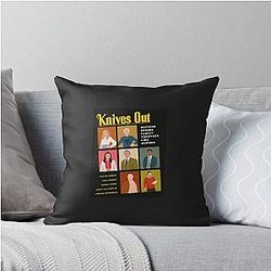 Knives Out Design Throw Pillow