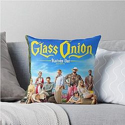 Glass Onion: A Knives Out Mystery Throw Pillow/Home Decor