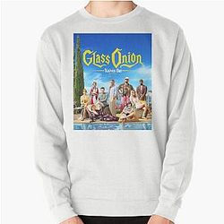 Glass Onion Knives Out Mystery Pullover Sweatshirt