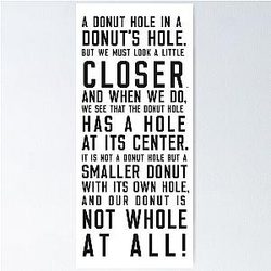 Benoit Donut Hole Speech Knives Out Poster