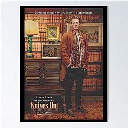 Knives out Chris Evans Poster