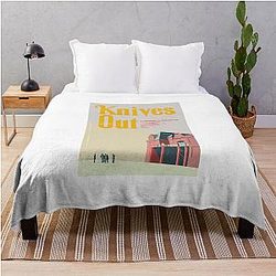 Knives Out Book Cover Style Move Throw Blanket