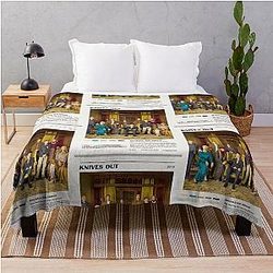 Knives Out Film Poster Art Throw Blanket