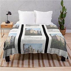 Knives Out Minimalist Film Poster Whodunit Mystery Movie Throw Blanket