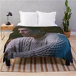 Chris Evans Ransom Drysdale Knives Out Throw Blanket