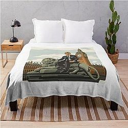 Daniel Craig James knives out throw blanket