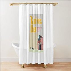 Knives Out Book Cover Style Movie Shower Curtain