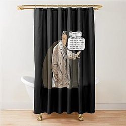 Knives Out - Doughnut Quote Shower Curtain