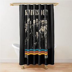 Retro Knives Out Shower Curtain