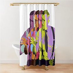 Colorful Benoit Blanc from Knives Out Shower Curtain