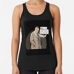 Knives Out Donut Doughnut Quote Racerback Tank Top