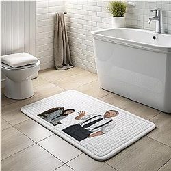 Knives Out LA 0501 - Benoit Blanc iconic lead character Knives Out Bath Mats