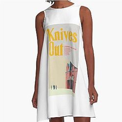 Knives Out Book Cover Style A-Line Dress