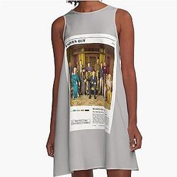 Knives Out Whodunit Film Art Slate Dress