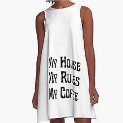 Knives Out My House A-Line Dress