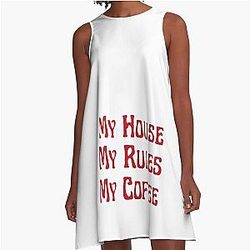Knives out My house My coffee A-Line Dress