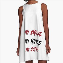 Knives out My house My coffee A-Line Dress