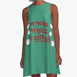 Knives Out Coffee Mug A-Line Dress