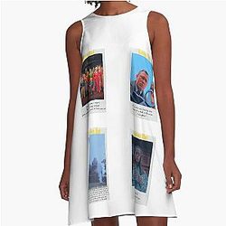 Knives Out Sticker Set T-Shirt A-Line Dress