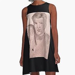 Hugh Ransom Drysdale Knives Out A-Line Dress