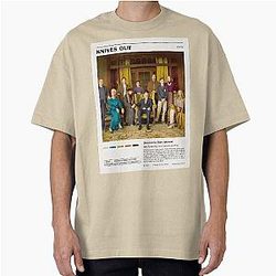 Knives Out Whodunit Film Art Oversized T-Shirt